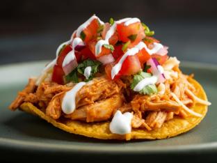 Shredded Chicken Tostada Shredded Chicken Tostada