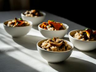 Wild Mushroom Risotto Cups Wild Mushroom Risotto Cups