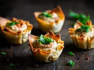 Hummus Stuffed Filo Cups Hummus Stuffed Filo Cups