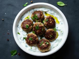Greek Meatballs with Tzatziki Greek Meatballs with Tzatziki
