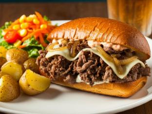 Philly Cheesesteak Sandwich Philly Cheesesteak Sandwich