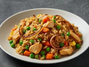 Fried Rice with Chicken (Gluten Free) Fried Rice with Chicken (Gluten Free)