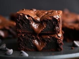 Double Chunk Chocolate Brownies