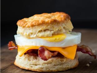 Gluten Free Bacon Egg and Cheese Sandwich