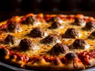 Meatball Pizza