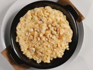 Truffle Mac and Cheese with Caesar Salad
