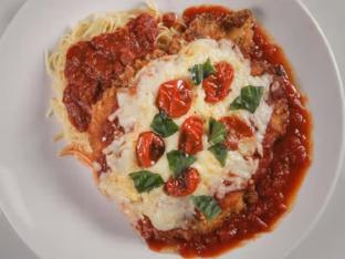 Chicken Parmesan with Caesar Salad