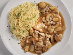 Chicken Marsala with Caesar Salad