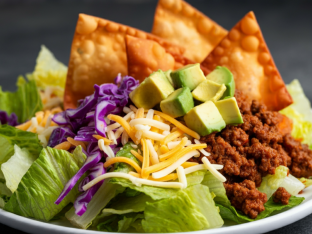Wonton Beef Taco Salad Wonton Beef Taco Salad