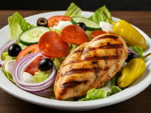 Phil's Special Salad With Chicken and Italian Dressing