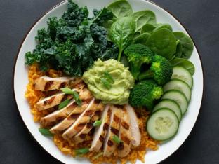 Allergen Free Grilled Chicken | Saffron Rice | Green Goddess Bowl
