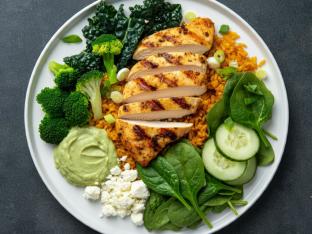 Grilled Chicken | Saffron Rice | Green Goddess Bowl