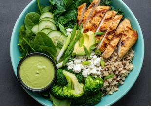 Grilled Chicken | Brown Rice-Quinoa Mix | Green Goddess Bowl