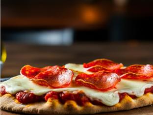 Pepperoni & Double Cheese Artisan Flatbread Box with Salad and Cookie Pepperoni & Double Cheese Artisan Flatbread Box with Salad and Cookie