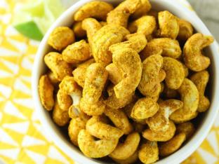 Lime Curry Roasted Cashews