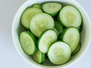 Sliced Cucumbers