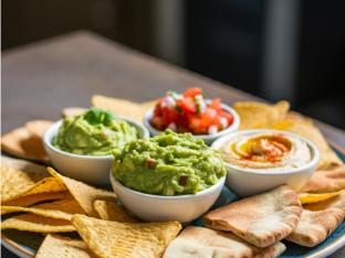 Guacamole, Hummus, Pico De Gallo