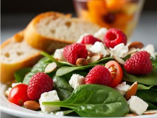 Mixed Berries and Spinach Salad