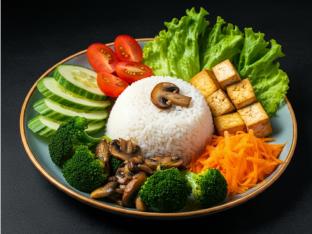 Sauteed Vegetable Rice Plate (Gluten Free/Vegan)