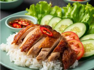 5 Spice Chicken Rice Plate (Gluten Free)