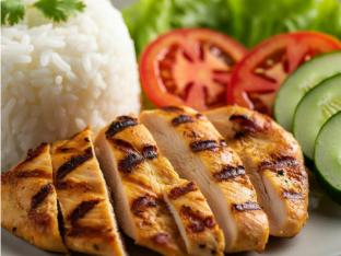 Allergen Free Grilled Chicken Rice Plate
