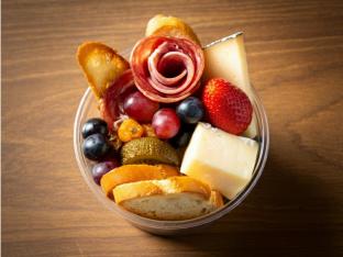 Meat Cheese and Fruit Charcuterie Cup
