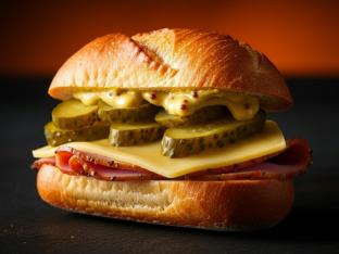 Oven Roasted Ham Baguettini