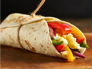 Egg Whites, Peppers and Onions Wrap Egg Whites, Peppers and Onions Wrap