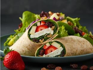 Strawberry Molise Wrap with Garden Salad