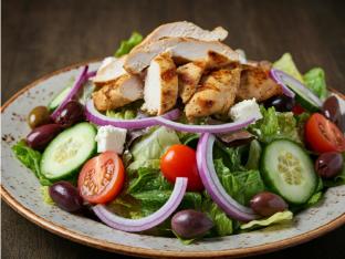 Greek Salad with Chicken