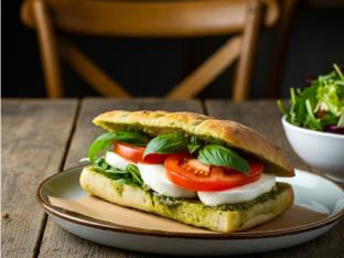 Capraia Sandwich with Side Garden Salad Capraia Sandwich with Side Garden Salad