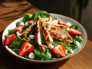 Strawberry Supreme Salad Boxed Meal with Chicken Strawberry Supreme Salad Boxed Meal with Chicken
