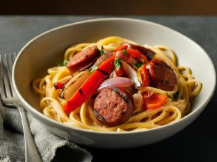 Cajun Pasta Bowl with Andouille Cajun Pasta Bowl with Andouille