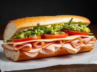 Turkey and Provolone on a Hero