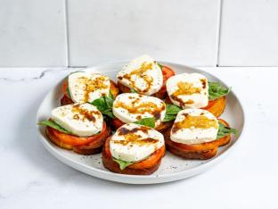 Mozzarella Tomato and Basil Skewers