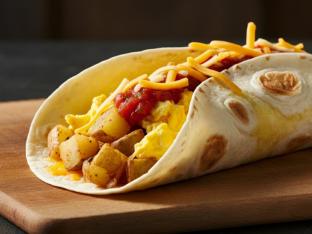 Potato, Egg and Cheese Breakfast Burrito Potato, Egg and Cheese Breakfast Burrito