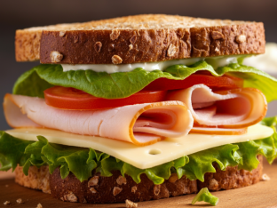 Turkey and Swiss Sandwich