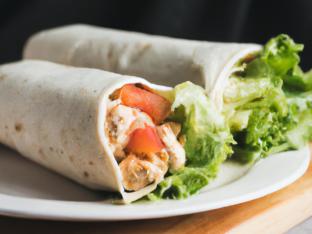 Halal Certified Ground Chicken Wrap and Pita Chips Halal Certified Ground Chicken Wrap and Pita Chips