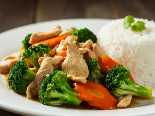 Pad Garlic with Chicken [16 oz]