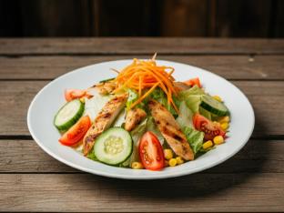 Garden Salad with Grilled Chicken [16 oz] (Allergen Free)
