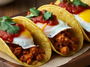 Gluten Free Egg and Turkey Chorizo Taco