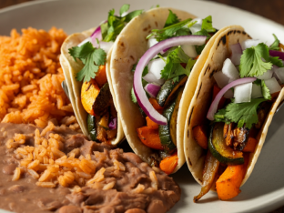 Mexican Style Veggie Taco Box on Corn Tortillas [21oz]