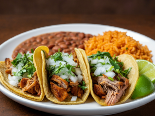 Mexican Style Pork Taco Box on Corn Tortillas [21oz]