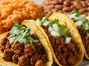Mexican Style Ground Beef Taco Box on Corn Tortillas [21oz]