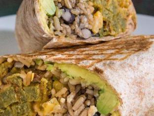 Baked Falafel Burrito Baked Falafel Burrito