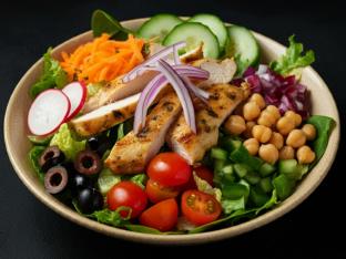 Insalata Mixta with Chicken (Allergen Free) Insalata Mixta with Chicken (Allergen Free)