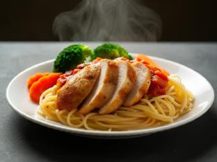 Spaghetti Tomato with Chicken Spaghetti Tomato with Chicken