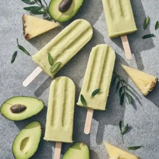 Organic Pineapple Avocado Popsicle