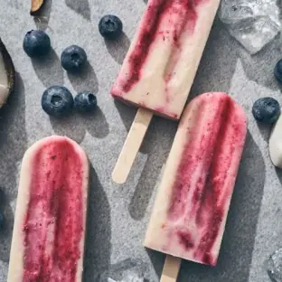 Coconut Berry Popsicle