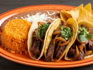 Chile Colorado Tacos (Corn) [Large]